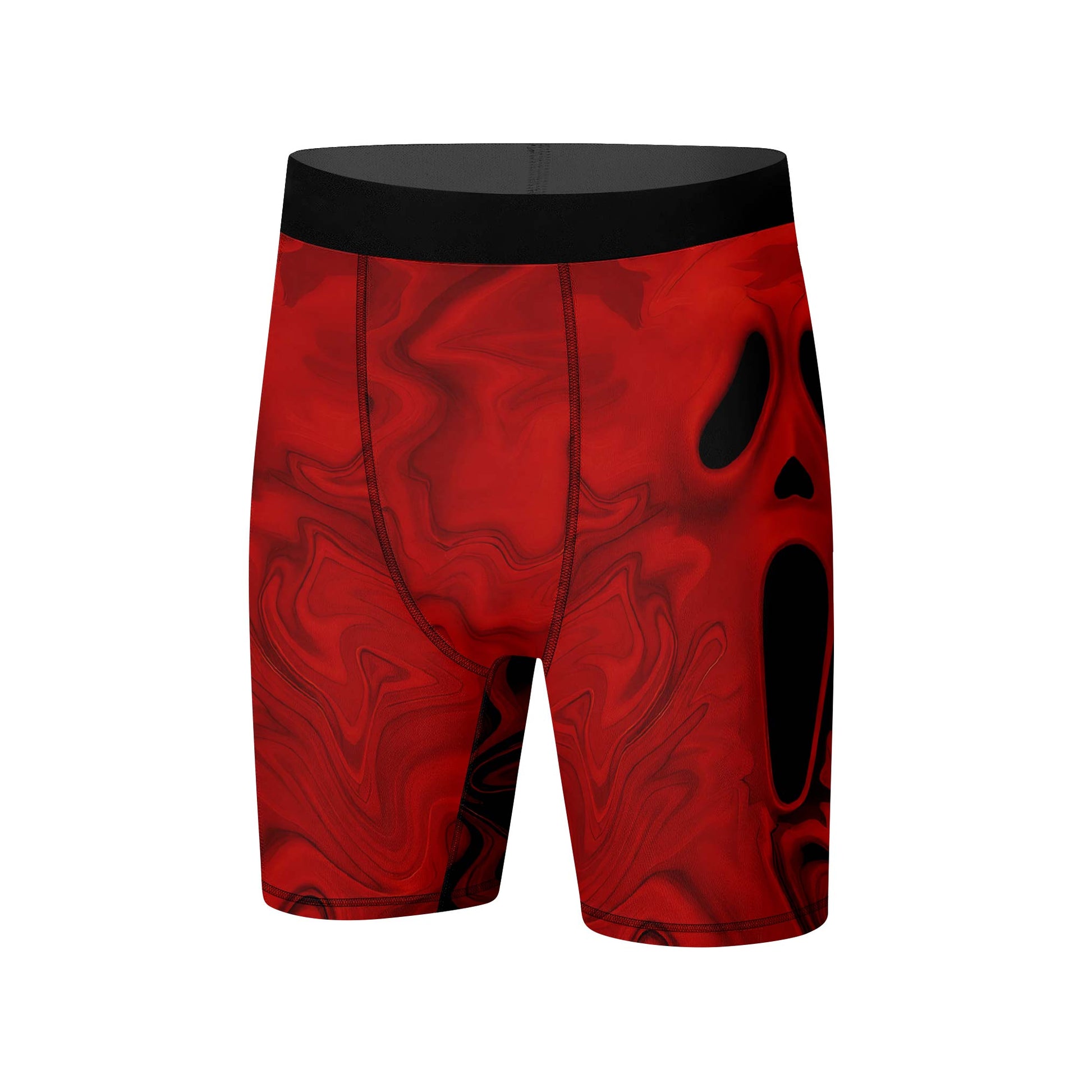 Red Ghostface Compression Shorts