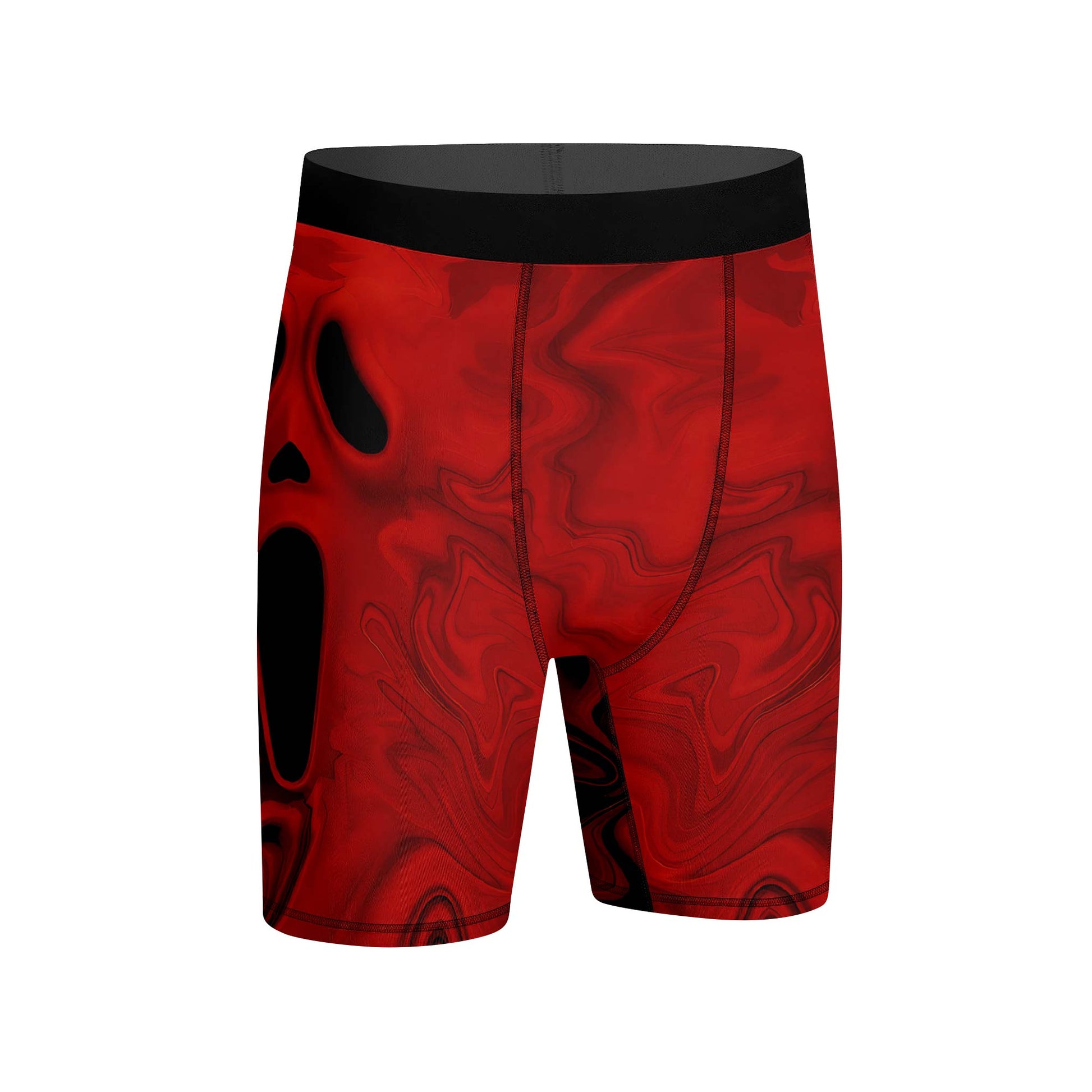Red Ghostface Compression Shorts