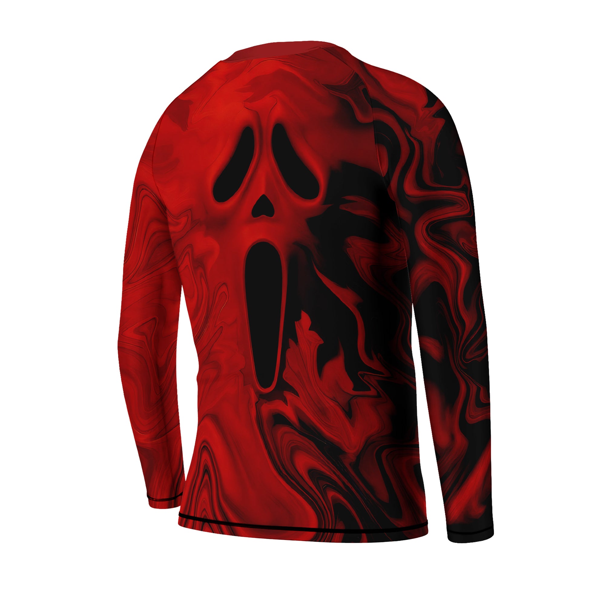 Red Ghostface Kids Rash Guard