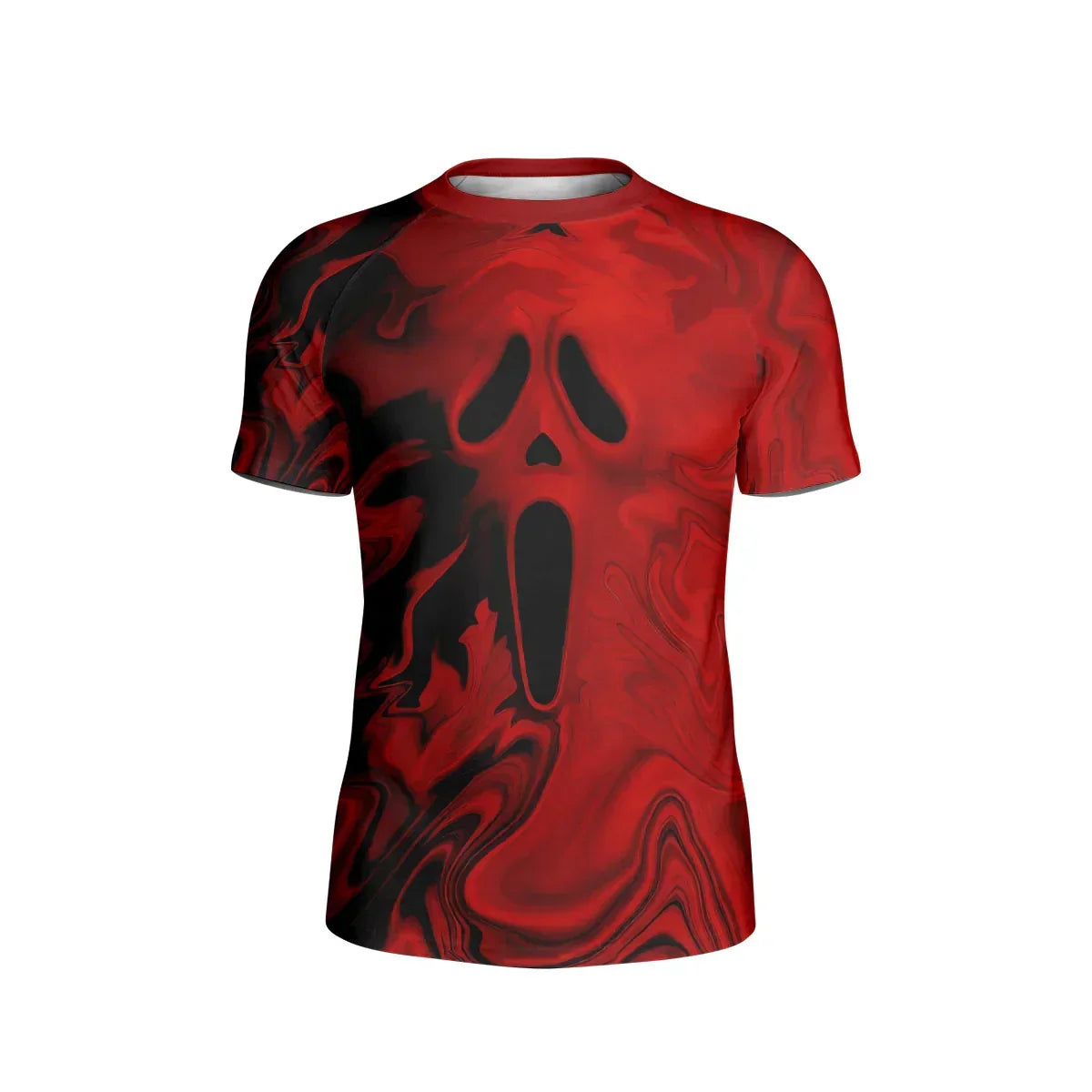Red Ghostface Kids Rash Guard