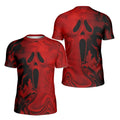 Red Ghostface Kids Rash Guard