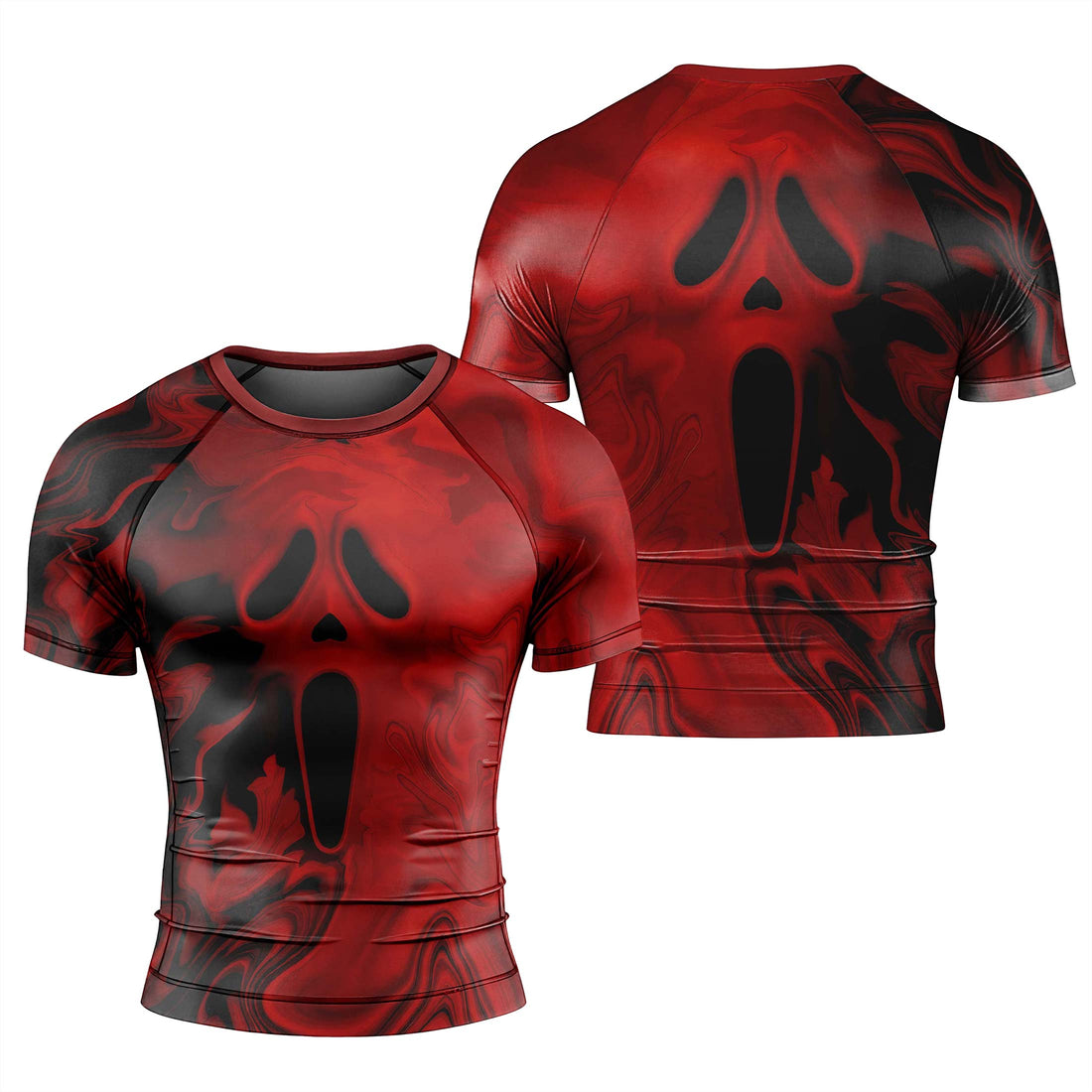Red Ghostface Rash Guard