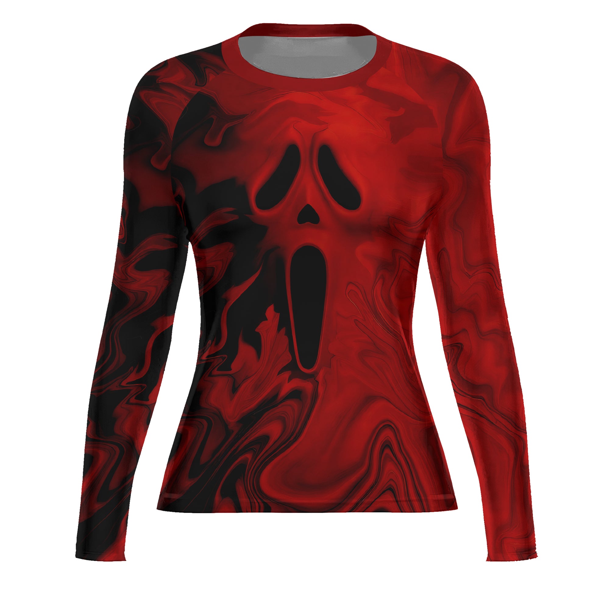 Red Ghostface Rash Guard