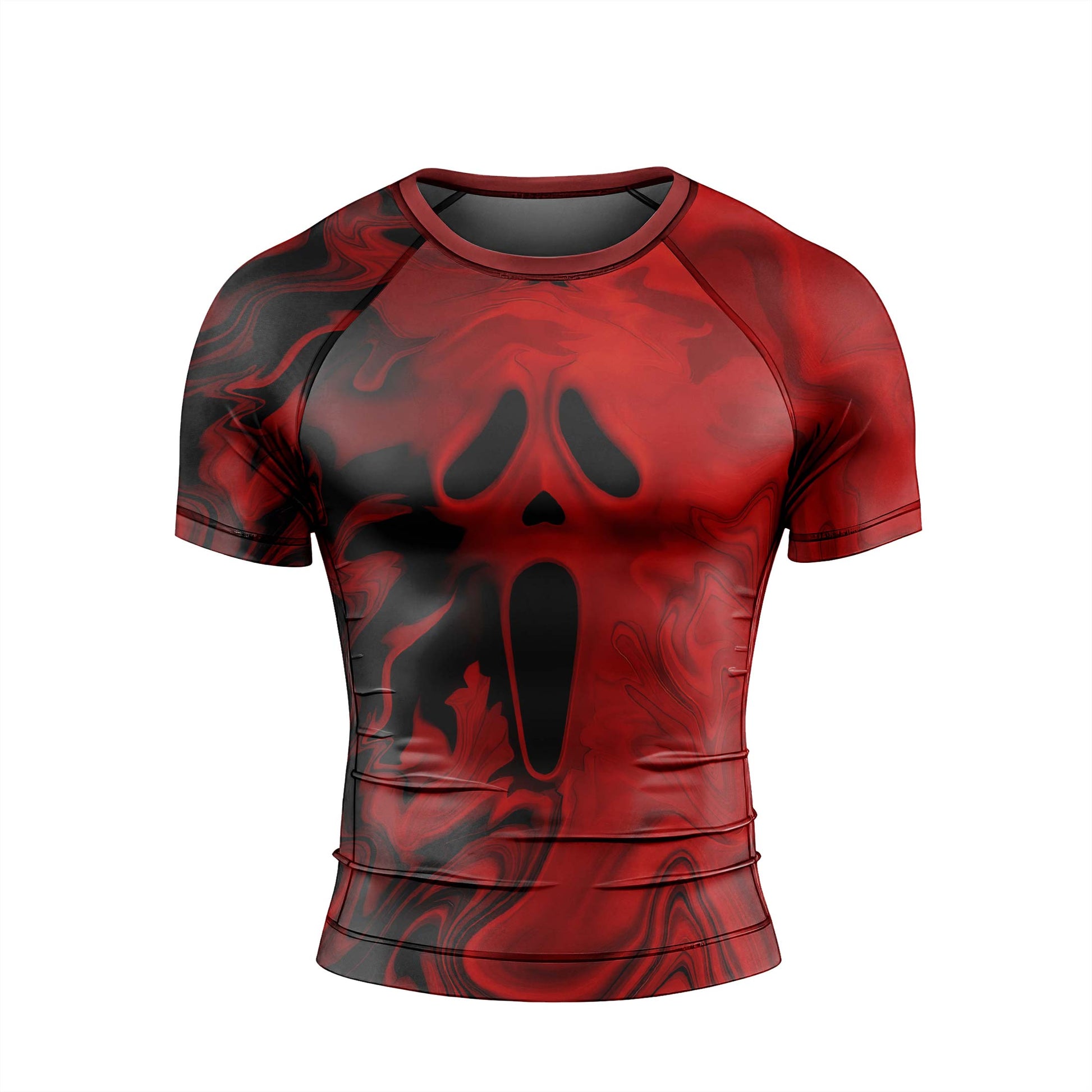 Red Ghostface Rash Guard