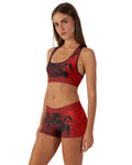 Red Ghostface Women's Workout Set