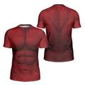 Red Hulk Cosplay Kids Rash Guard