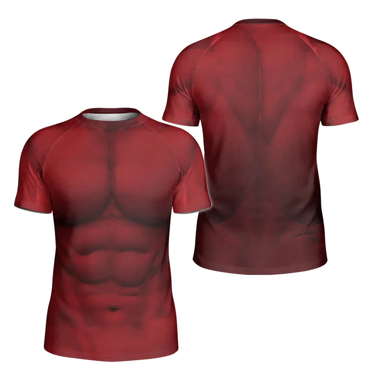 Red Hulk Cosplay Kids Rash Guard