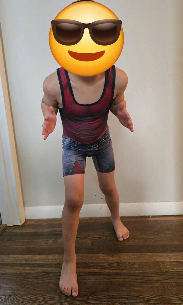 Red Hulk Cosplay Wrestling Singlet