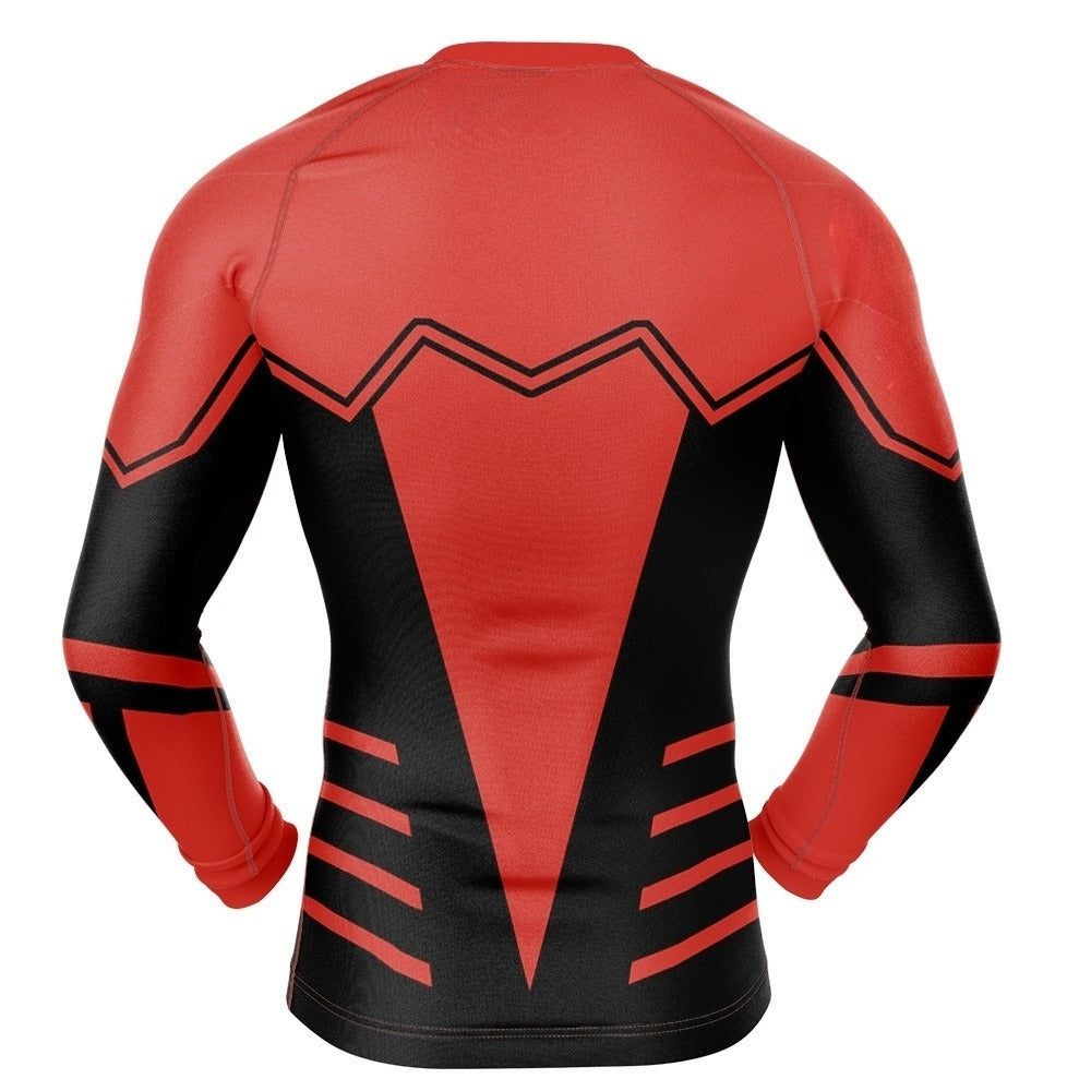 Red Lantern Cosplay Rash Guard