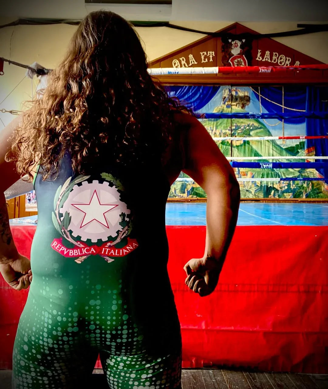 Repvbblica Italiana Wrestling Singlet