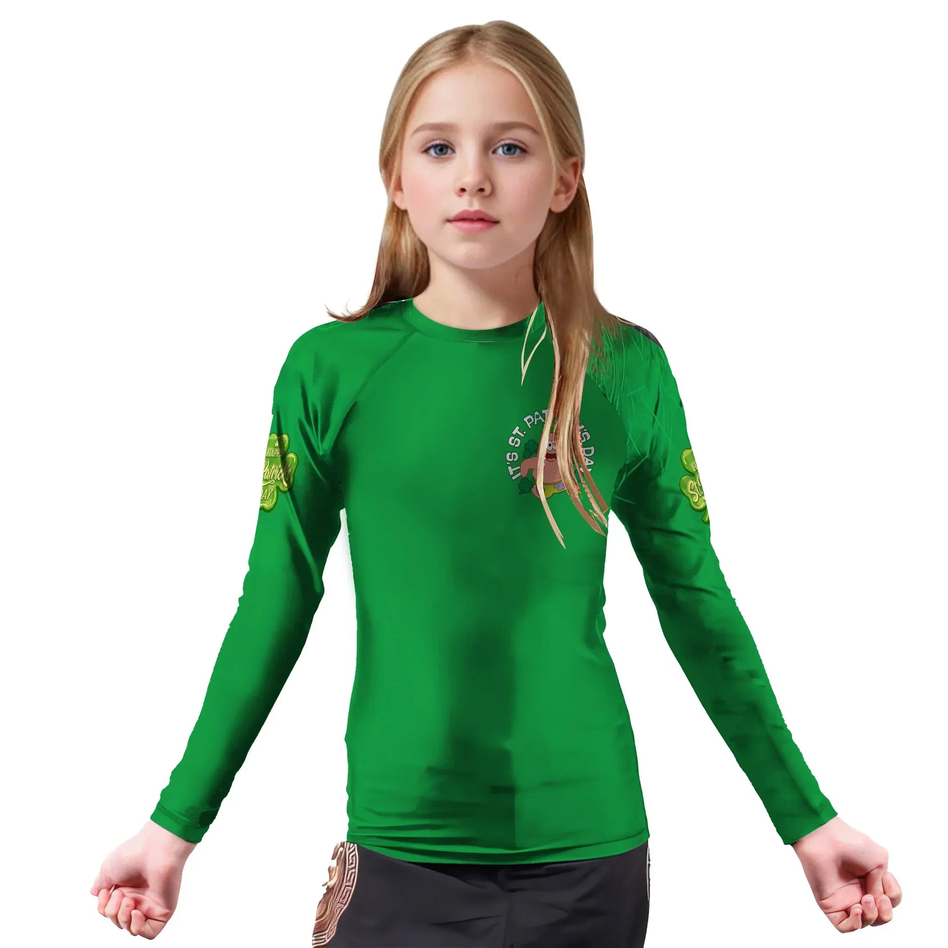 ST Patrick Day Kids Rash Guard