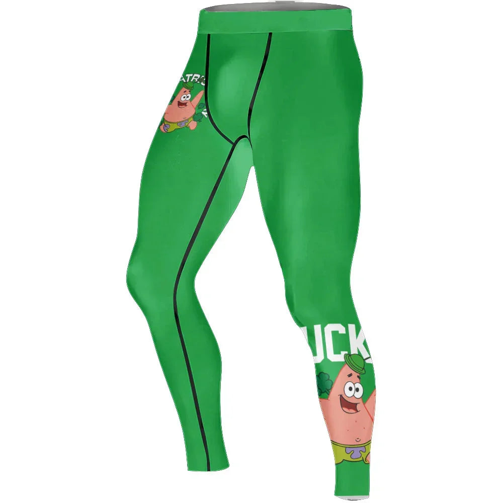 ST Patrick Day Men's Compression Leggings