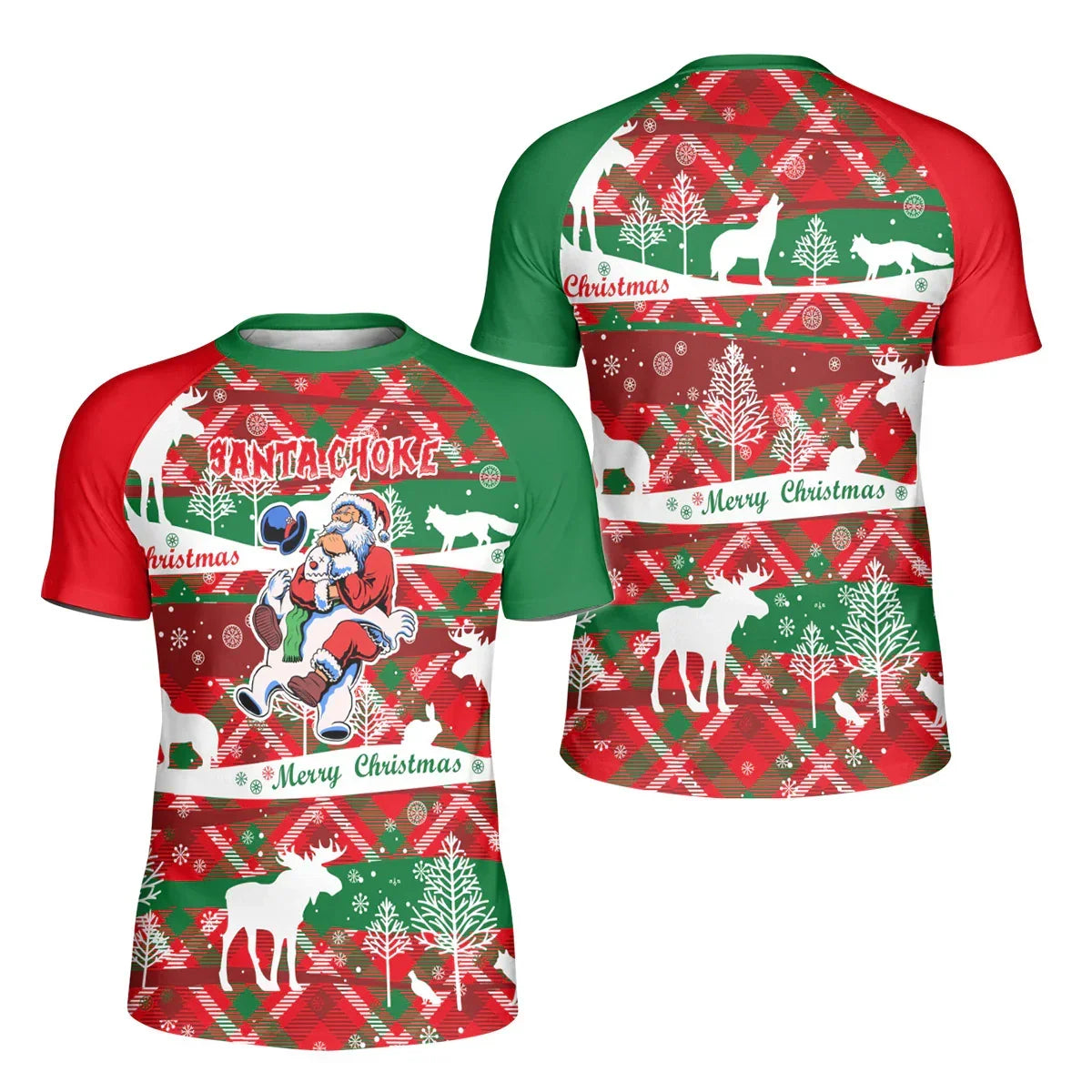 Santa Choke Kids Rash Guard