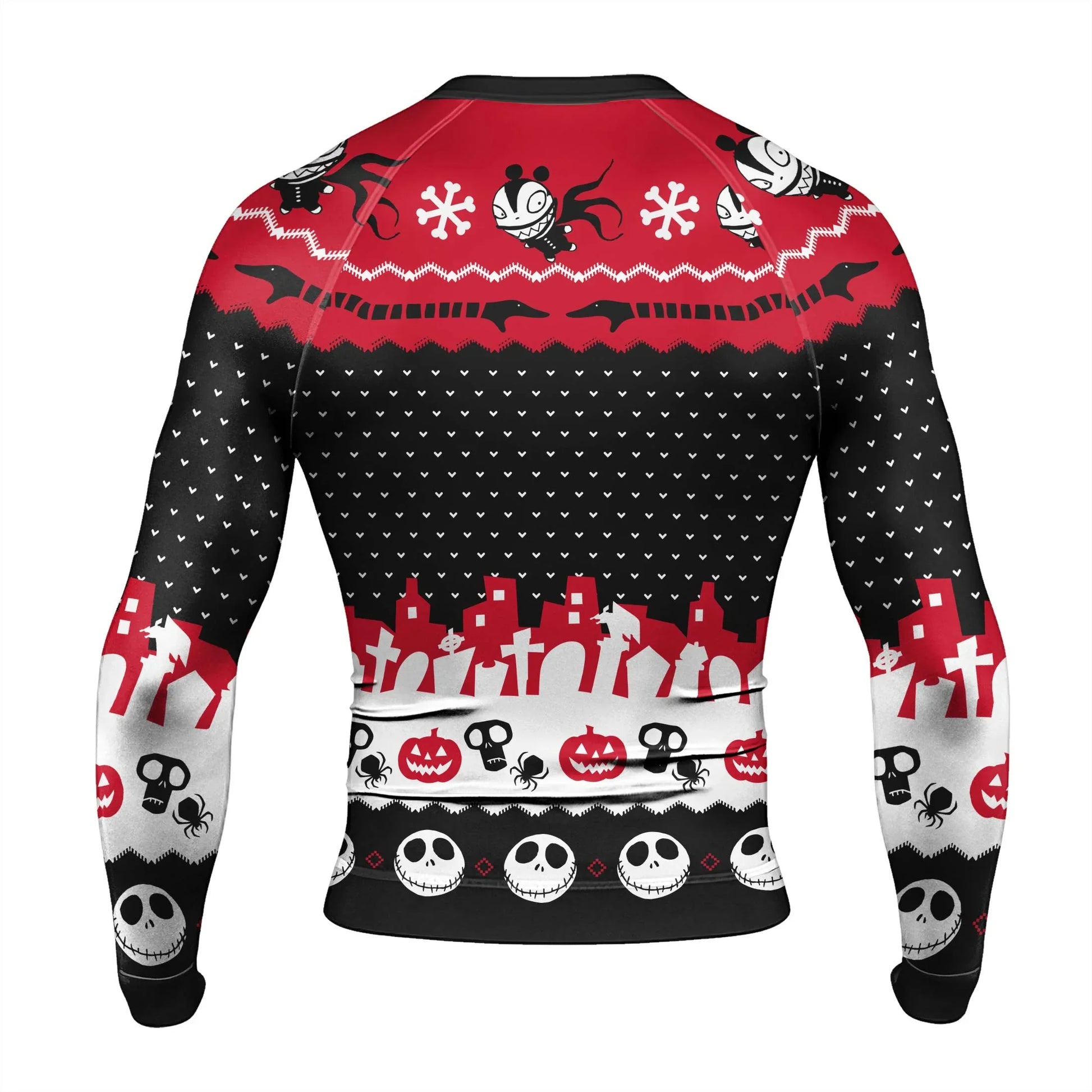 Santa Jack Skelington Rash Guard