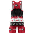 Santa Jack Skelington Wrestling Singlet