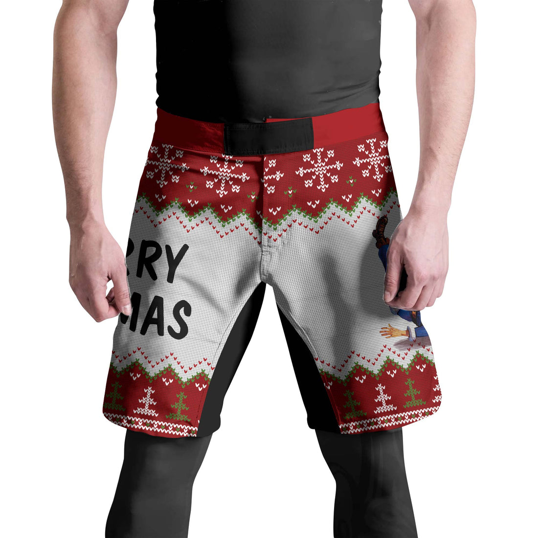 Santa Merry Jitmas Fight Shorts