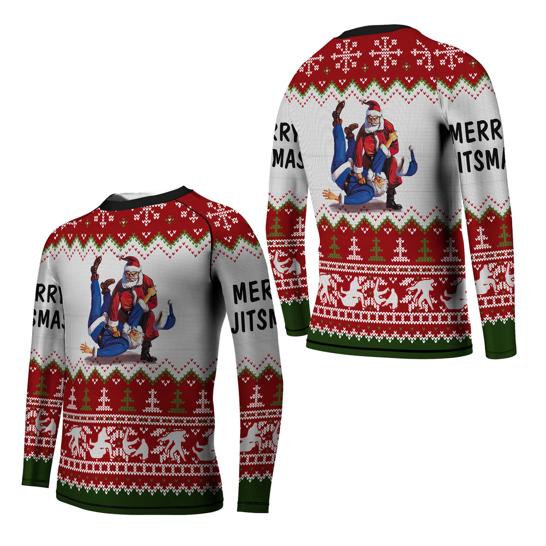 Santa Merry Jitmas Kids Rash Guard