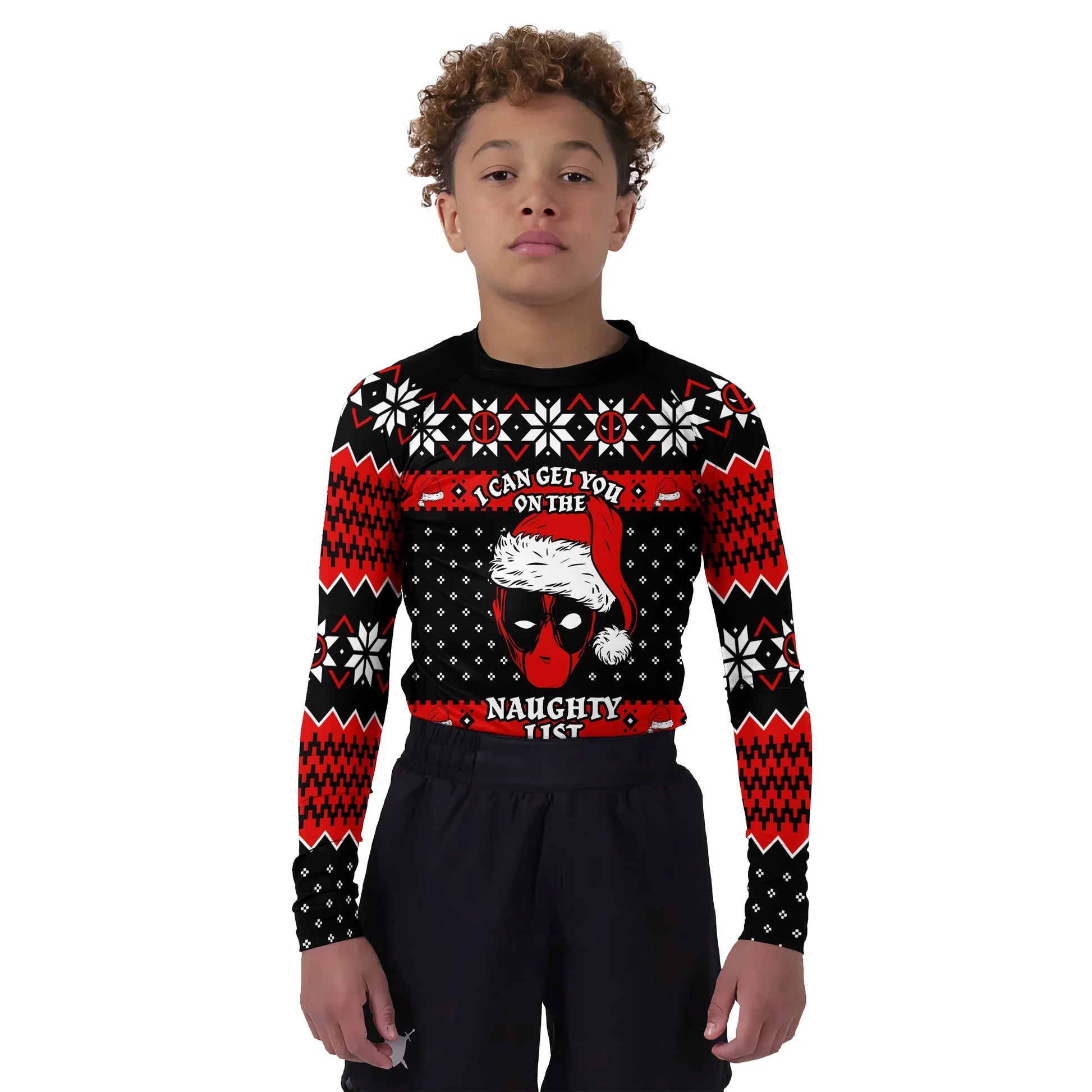 Santa Pool Christmas Kids Rash Guard