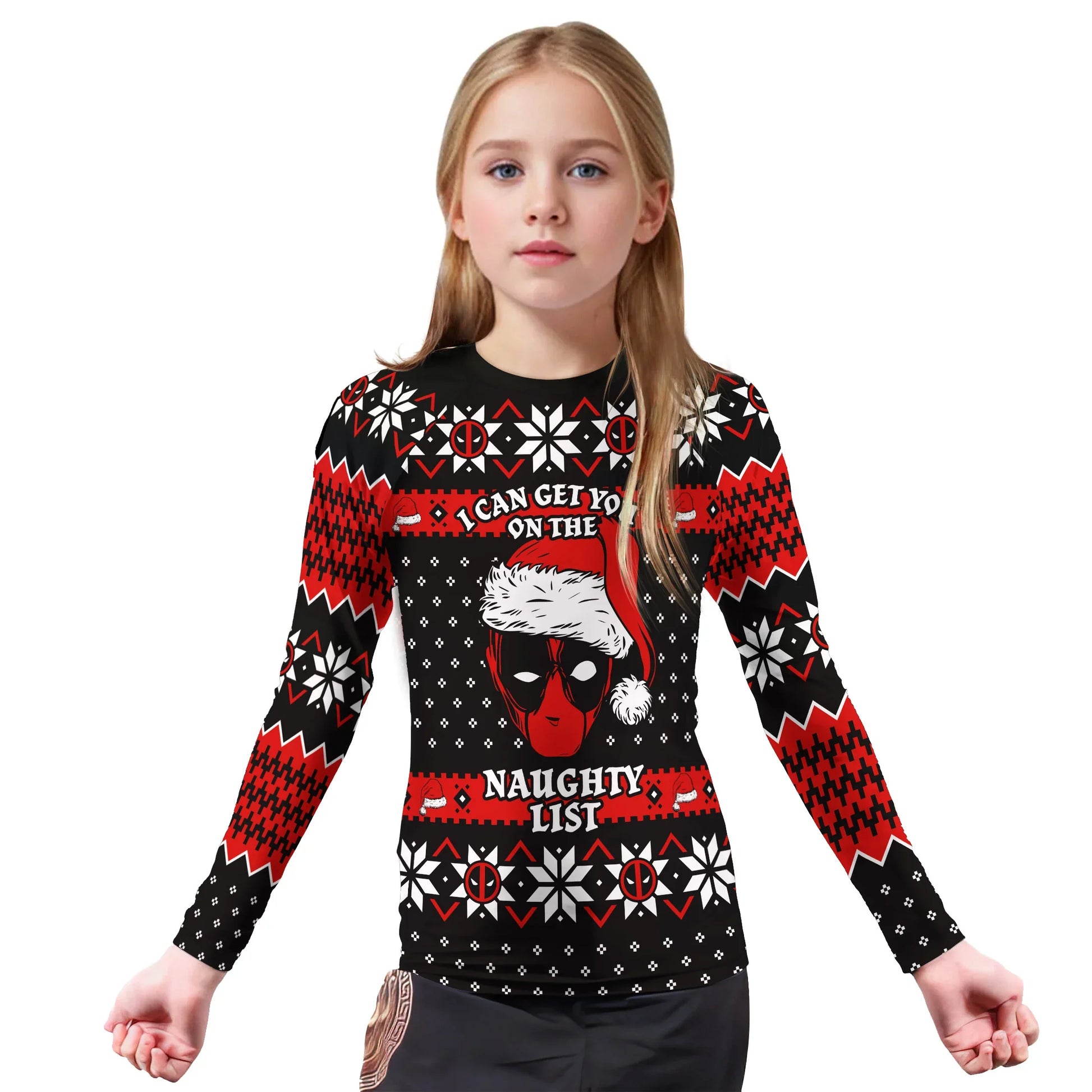 Santa Pool Christmas Kids Rash Guard