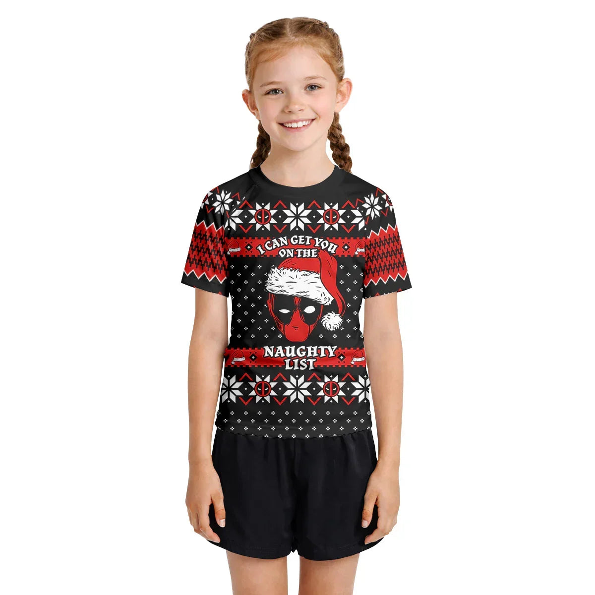 Santa Pool Christmas Kids Rash Guard