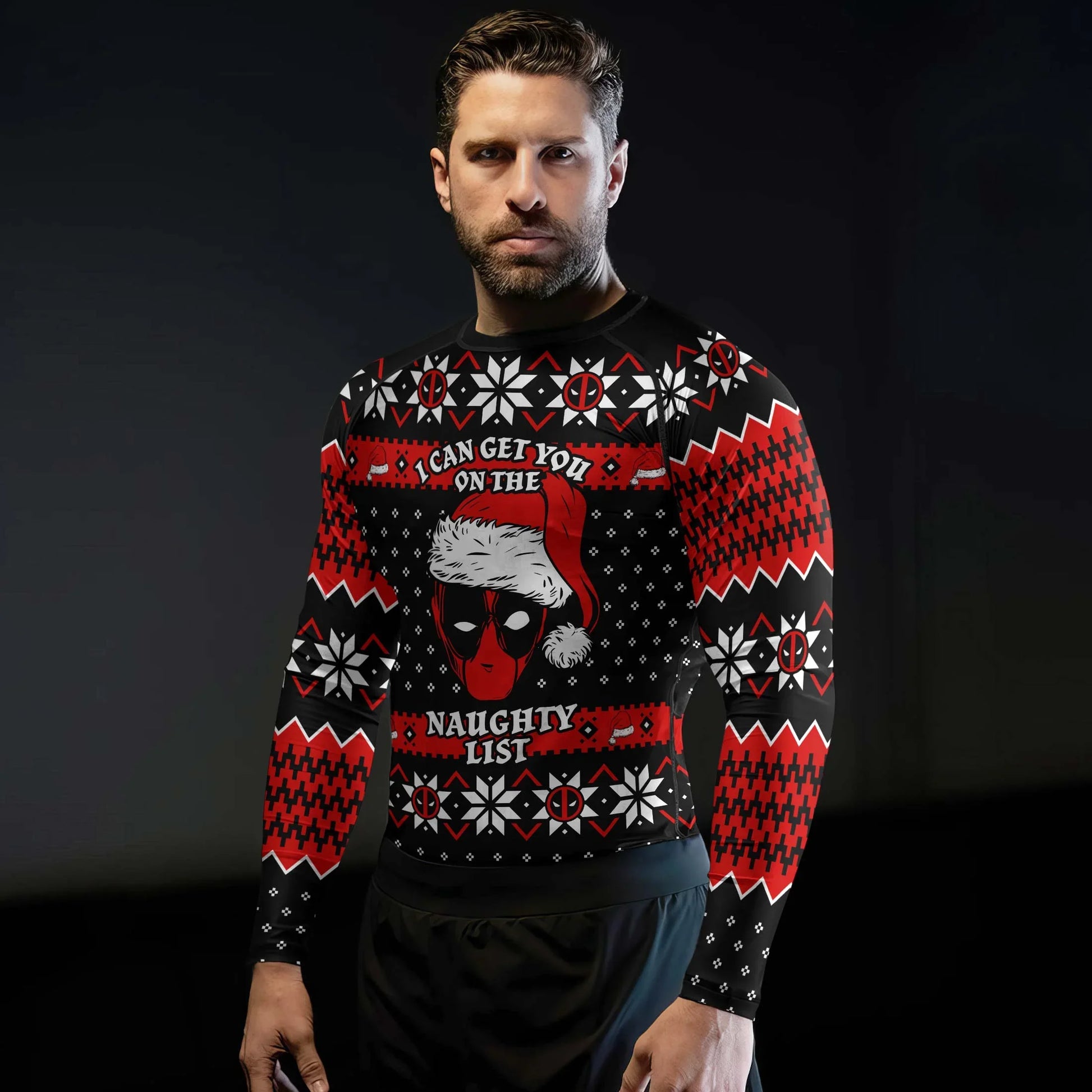 Santa Pool Christmas Rash Guard