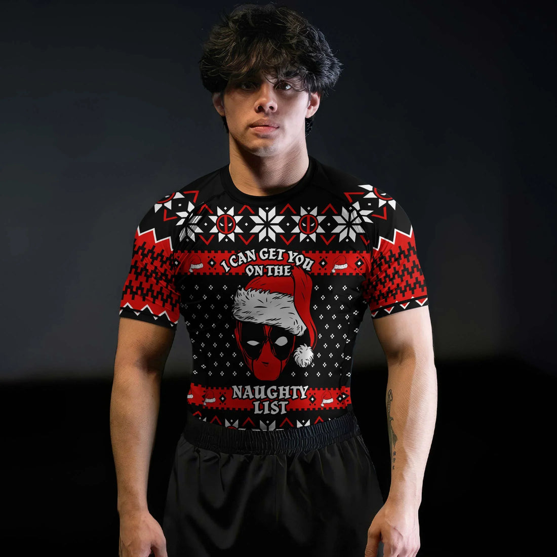 Santa Pool Christmas Rash Guard