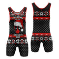 Santa Pool Christmas Wrestling Singlet