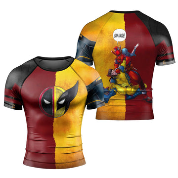 Say Uncle Deadpool And Wolverine Rash Guard