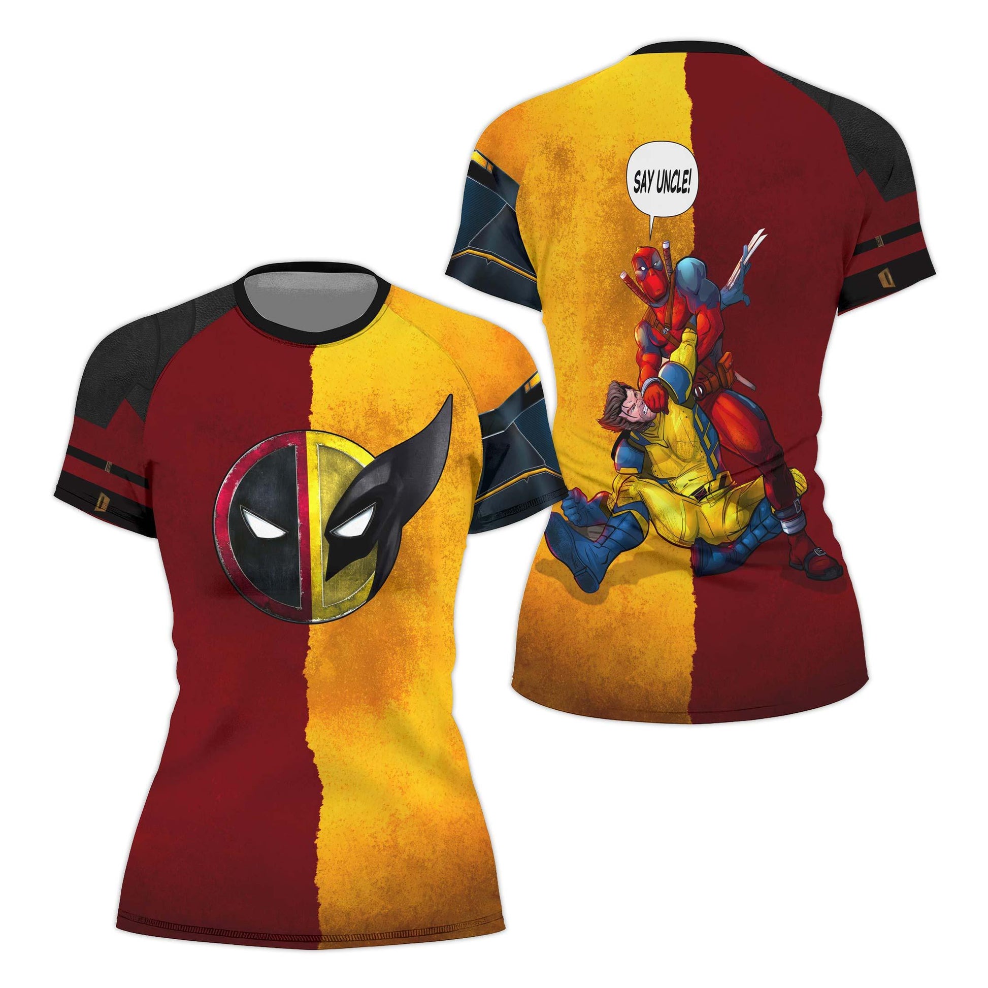 Say Uncle Deadpool And Wolverine Rash Guard