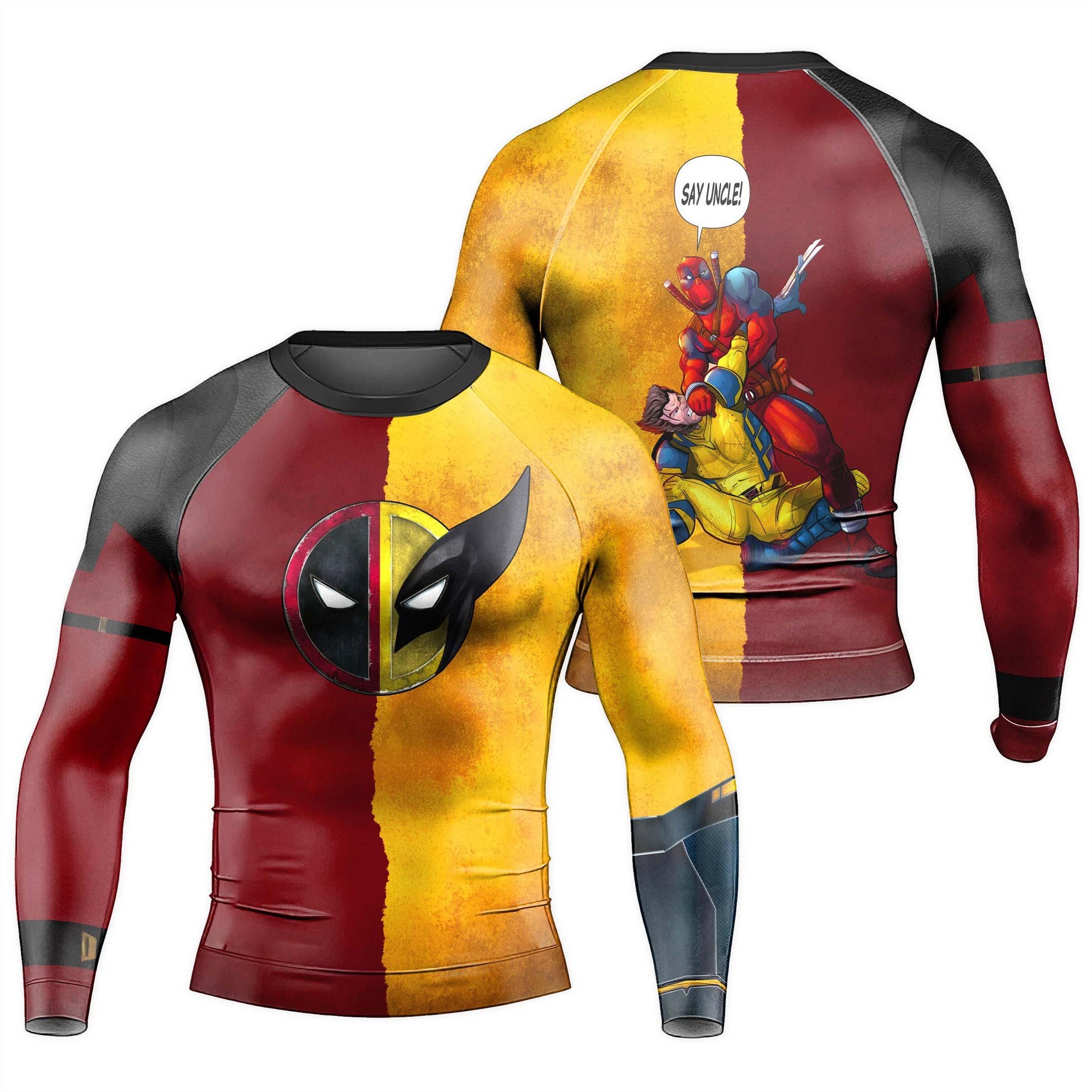 Say Uncle Deadpool And Wolverine Rash Guard