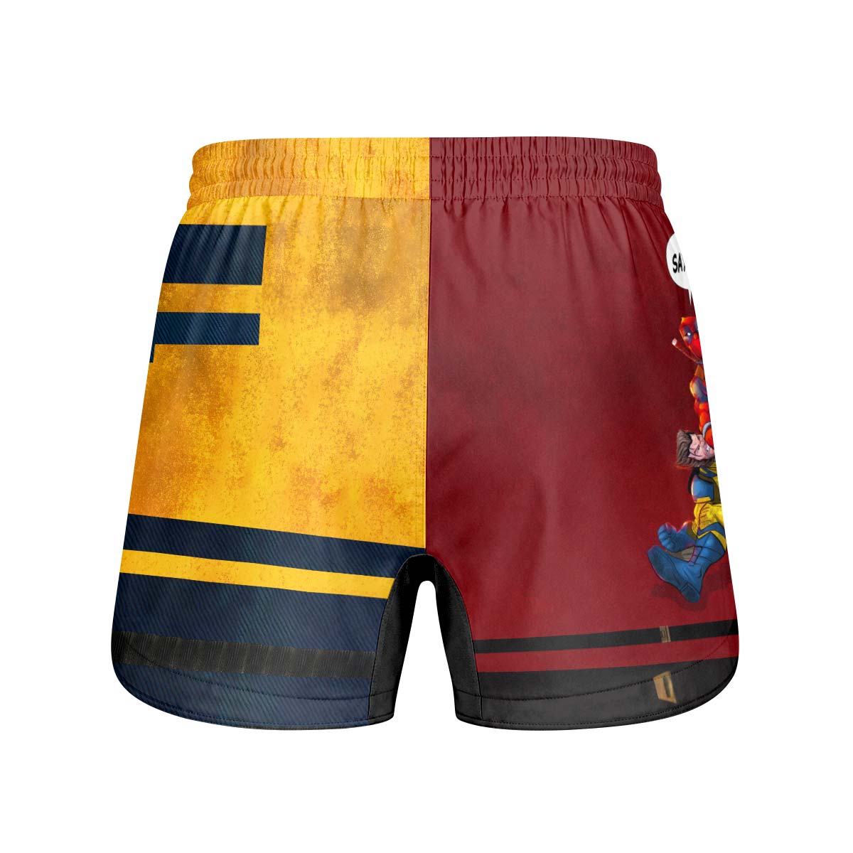 Say Uncle Deadpool And Wolverine Grappling Shorts