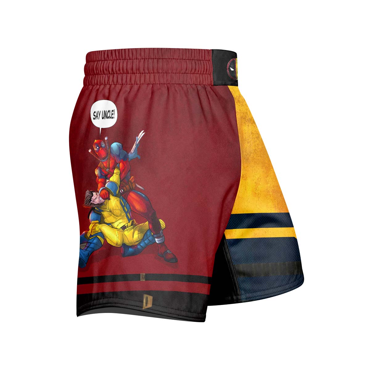 Say Uncle Deadpool And Wolverine Grappling Shorts