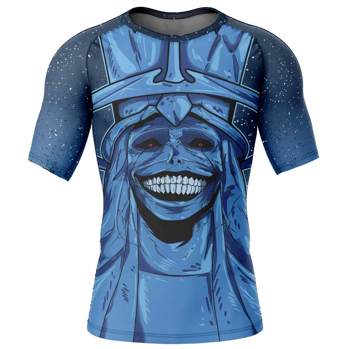 Solo Leveling Statue of God Rash Guard