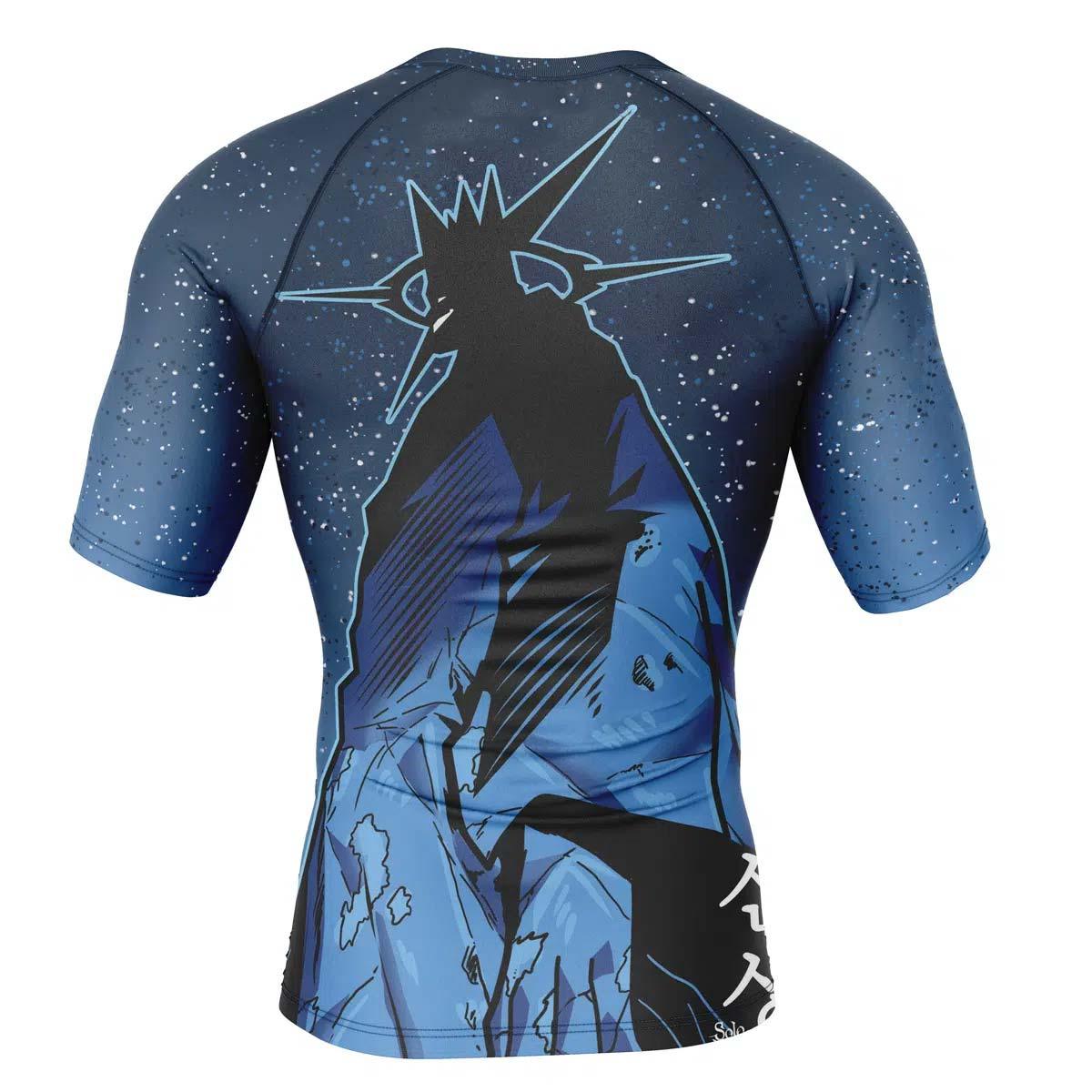 Solo Leveling Statue of God Rash Guard