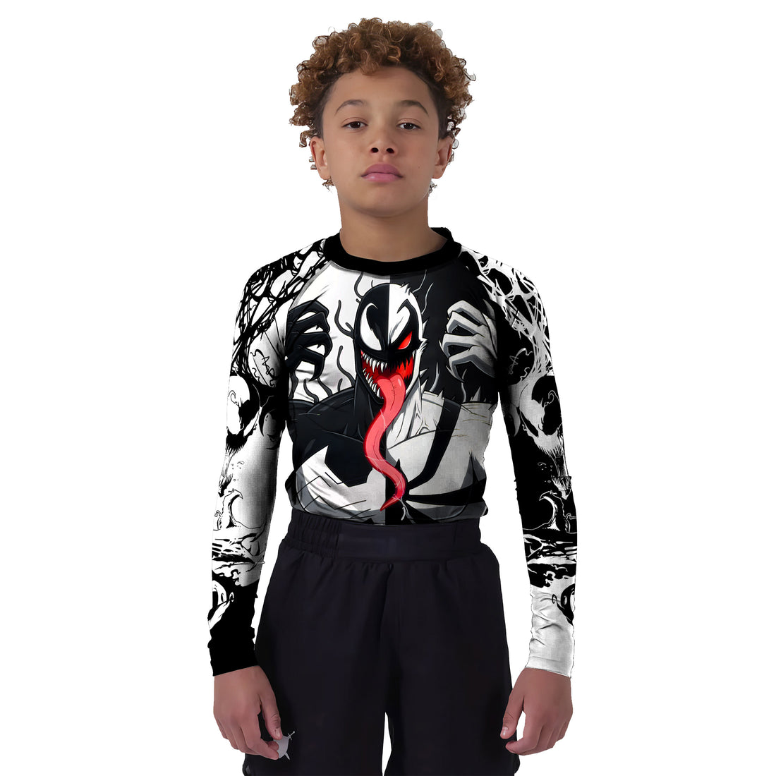 Spider Man 2 Venom And Anti Venom Kids Rash Guard