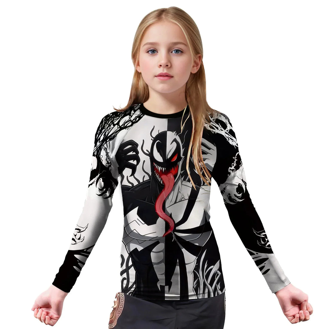 Spider Man 2 Venom And Anti Venom Kids Rash Guard