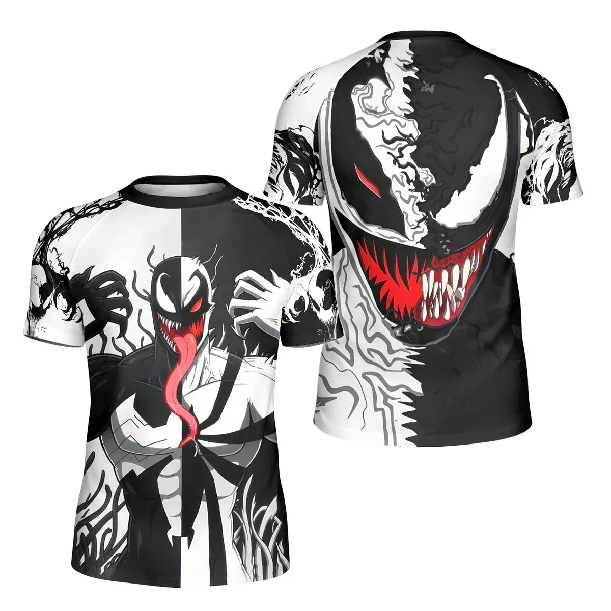 Spider Man 2 Venom And Anti Venom Kids Rash Guard