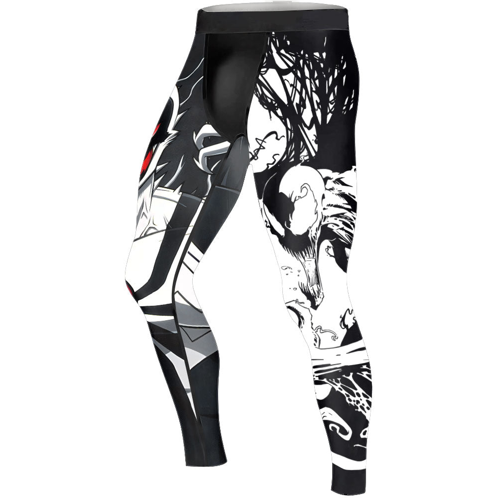 Spider Man 2 Venom And Anti Venom Men's Compression Leggings