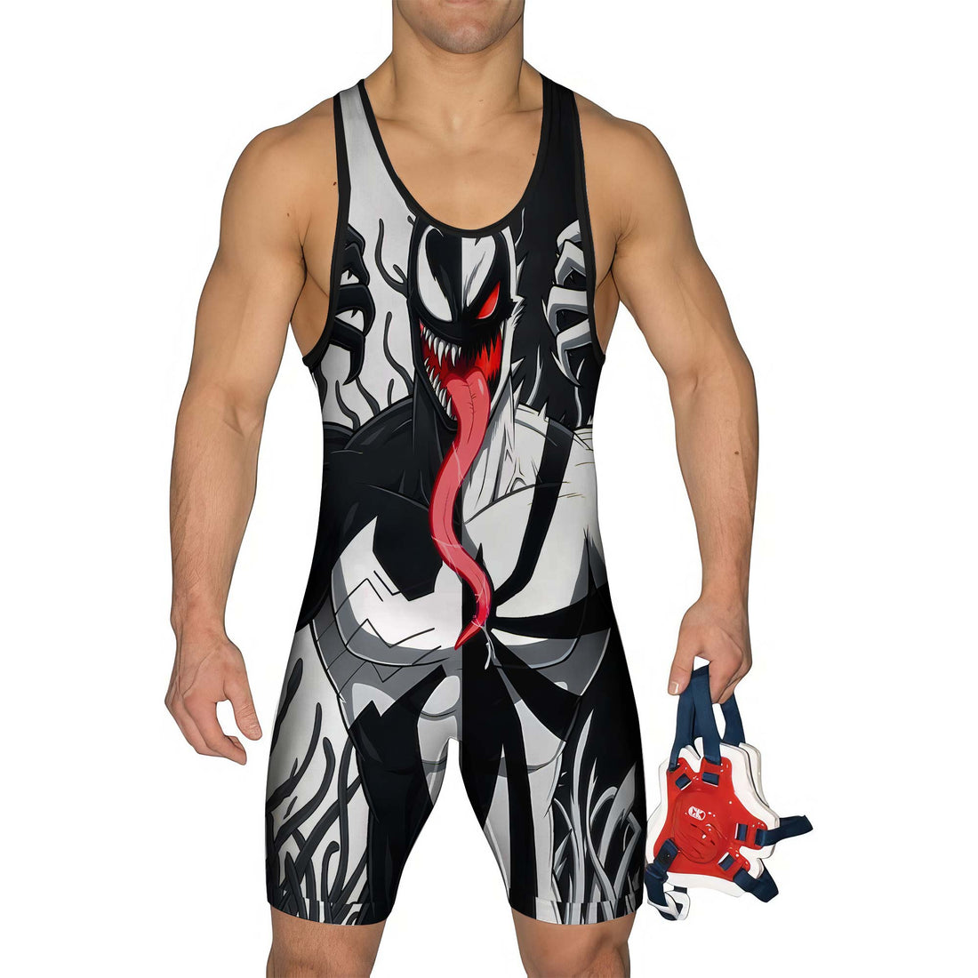 Spider Man 2 Venom And Anti Venom Men's Wrestling Singlet