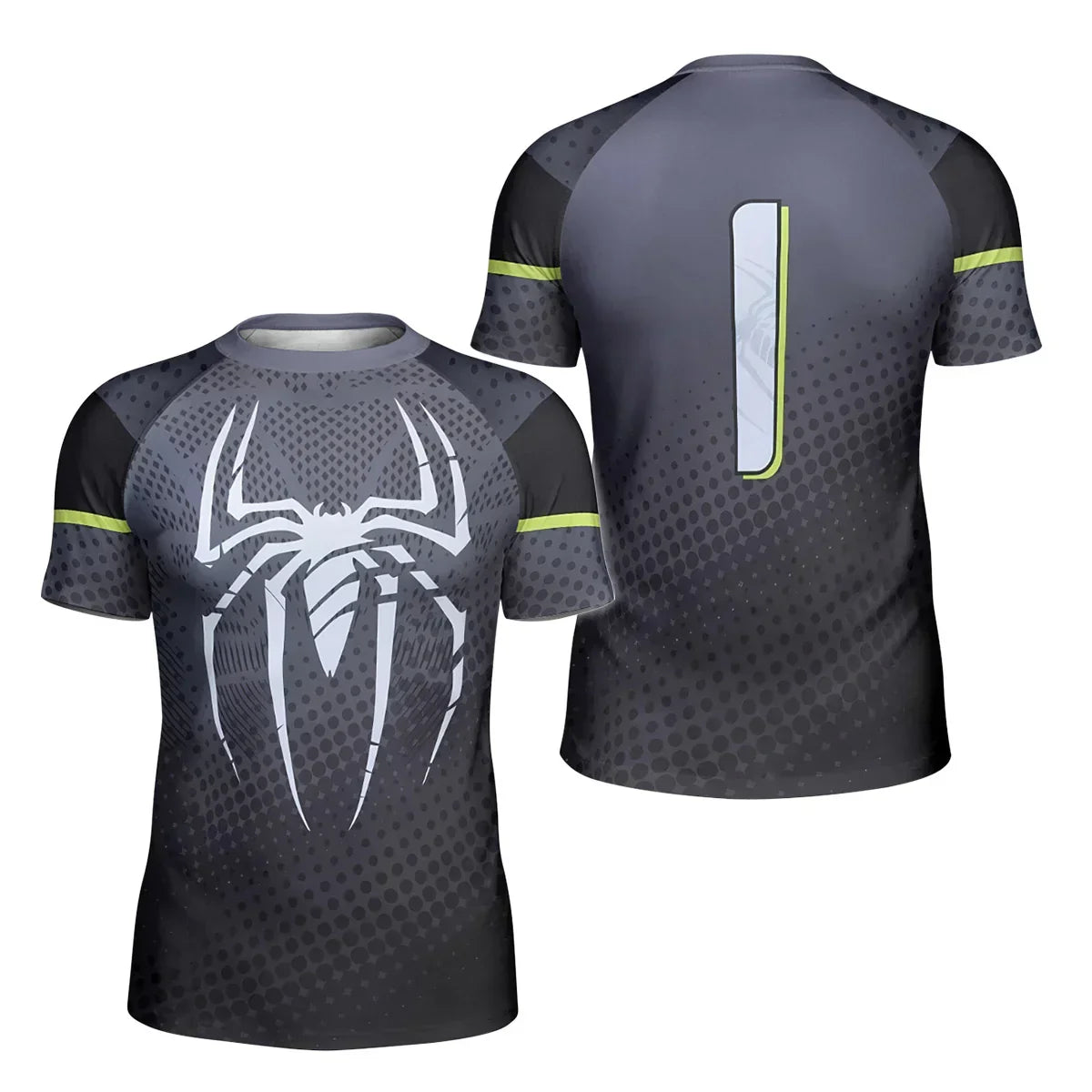 Spider Man Black Kids Rash Guard