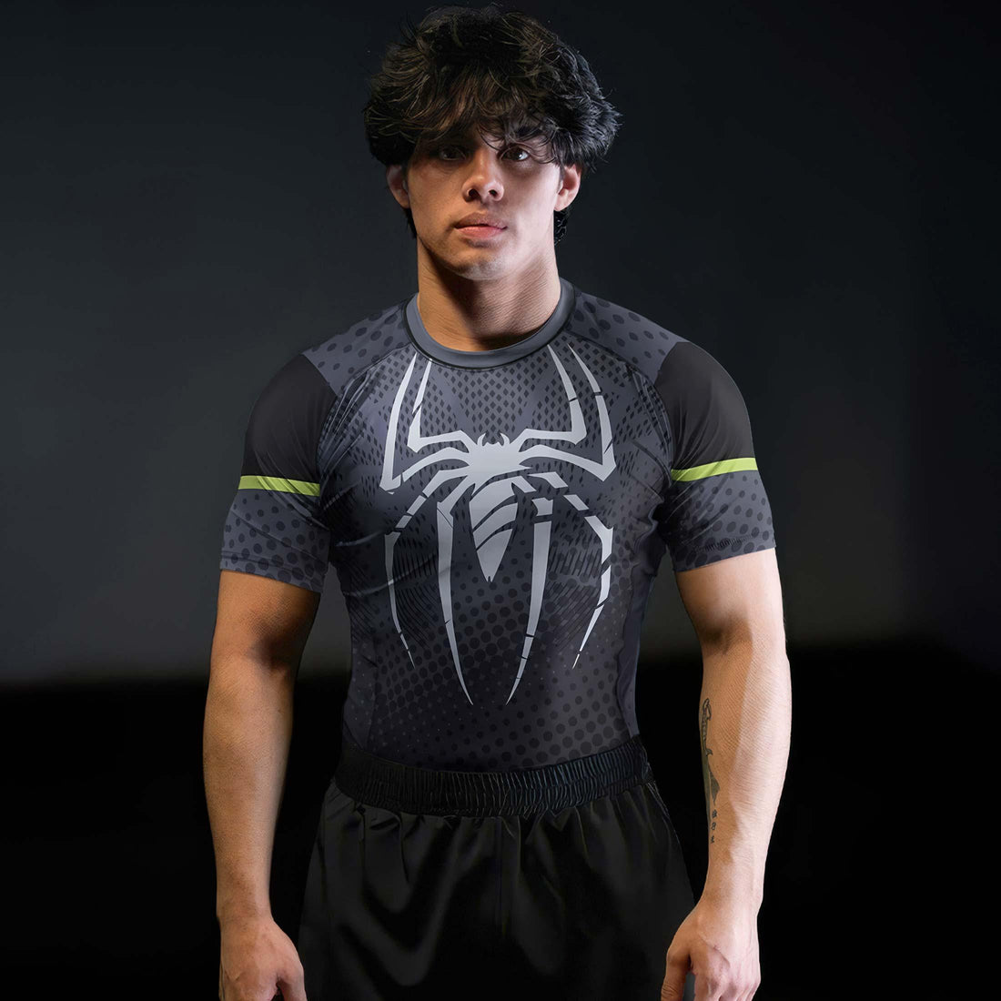 Spider Man Black Rash Guard