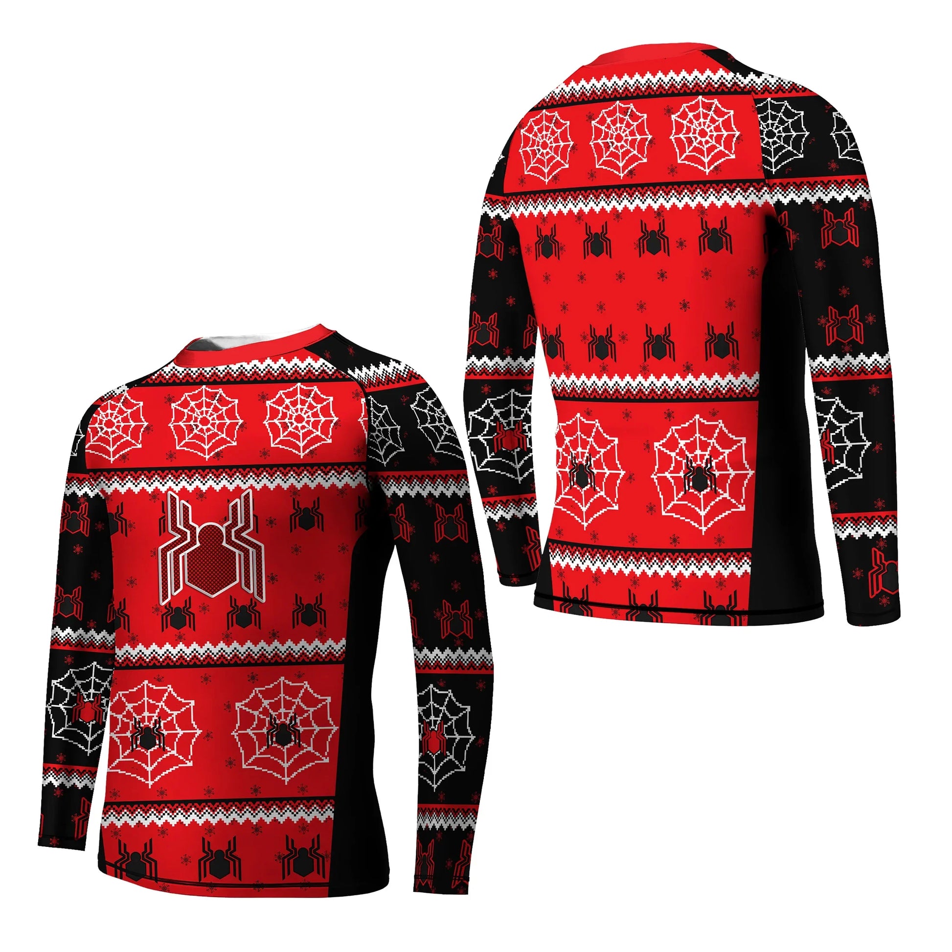 Spider Man Christmas Techsuit Kids Rash Guard