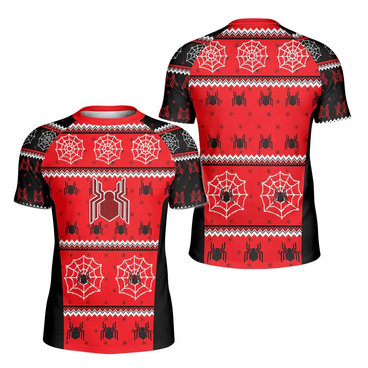 Spider Man Christmas Techsuit Kids Rash Guard