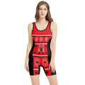 Spider Man Christmas Techsuit Wrestling Singlet