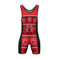 Spider Man Christmas Techsuit Wrestling Singlet
