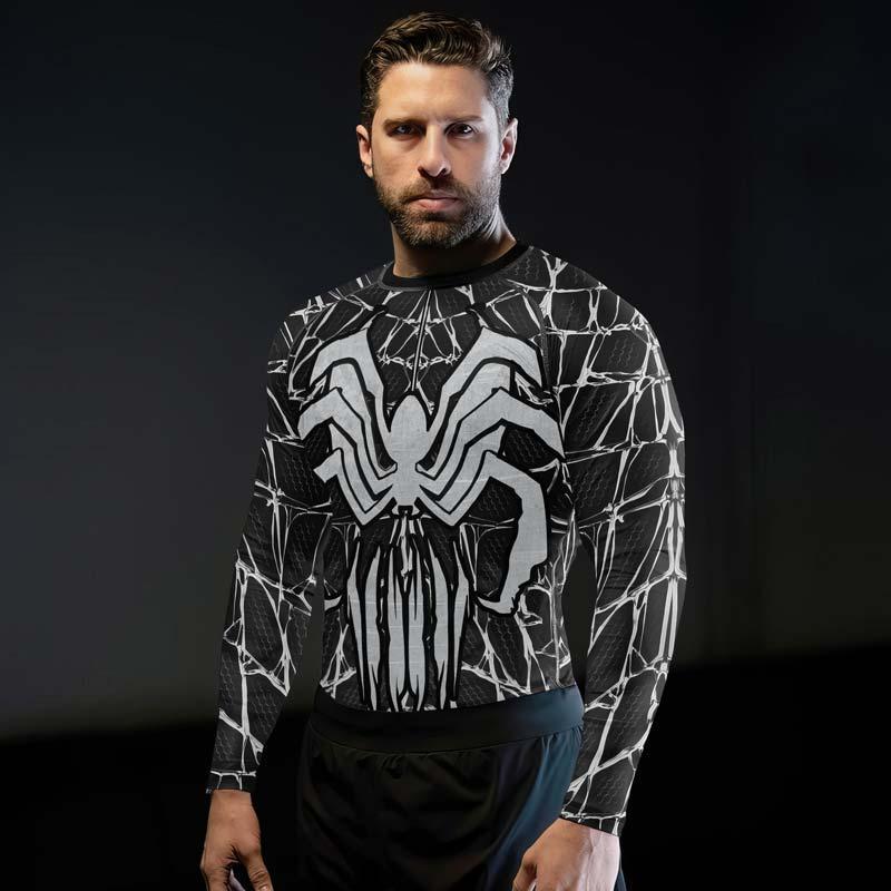 Spider Rash Guard Spider Man Venom Rash Guard - Athletic Performance