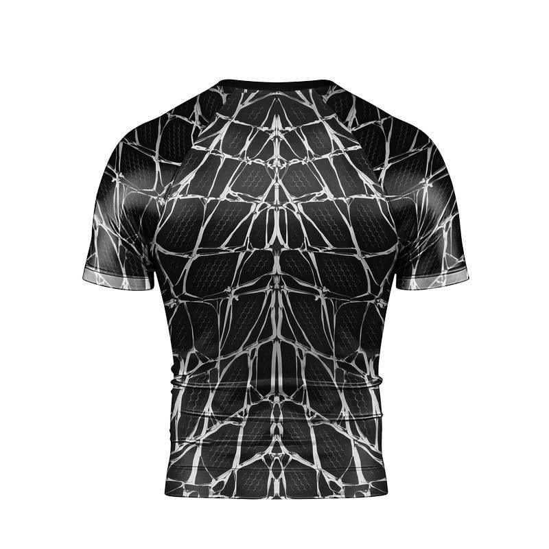 Spider Web Rash Guard Spider Man Venom Rash Guard - Athletic Performance