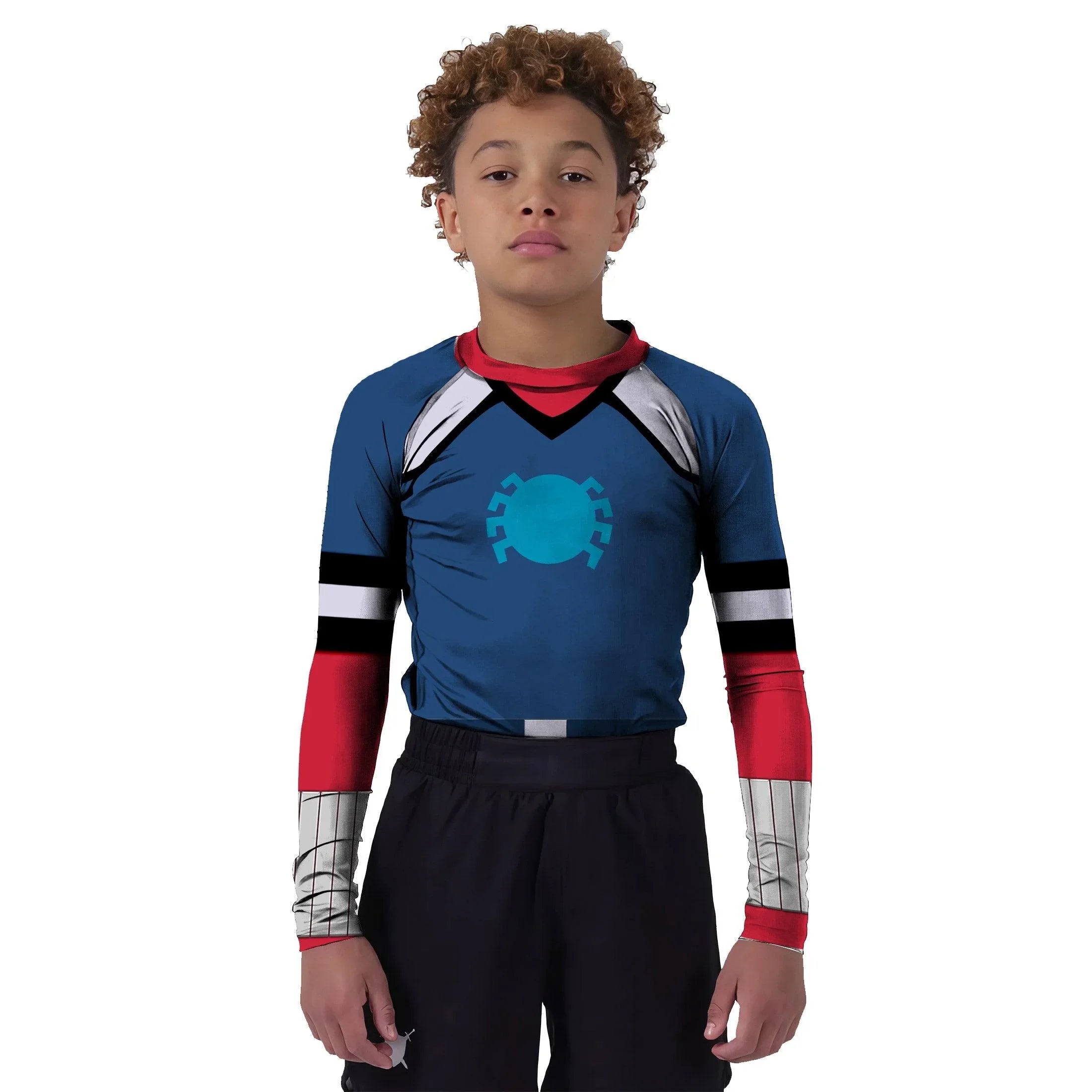 Spider Rash Guard Spider-Man Kids Rash Guard for Active Sports
