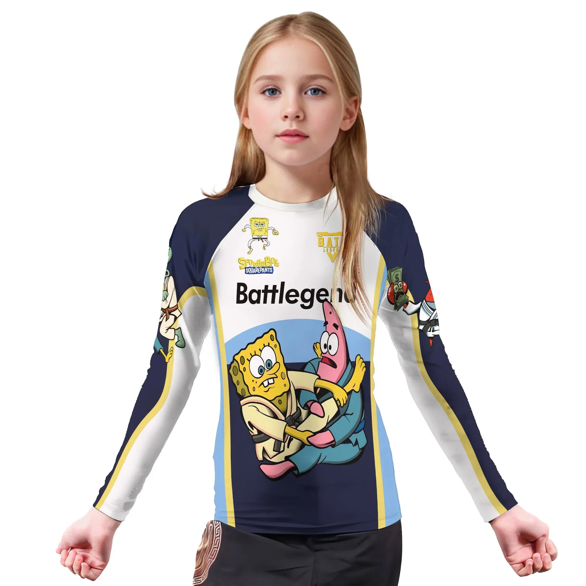 SpongeBob SquarePants Jiu Jitsu Kids Rash Guard