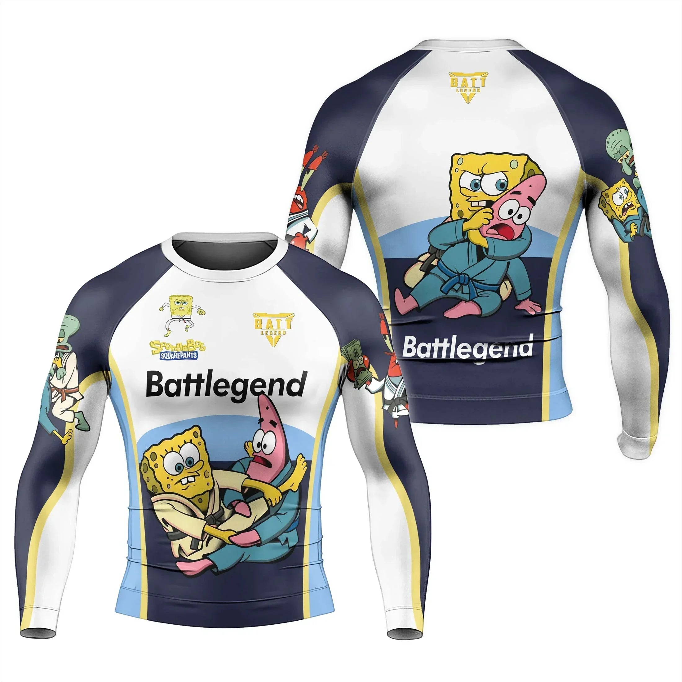 SpongeBob SquarePants Jiu Jitsu Rash Guard | MMA Rash Guard